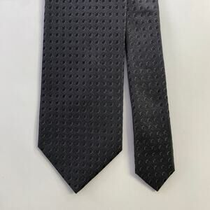 DOLCE & GABBANA  One Size Brown Polka Dot Silk Jacquard Tie